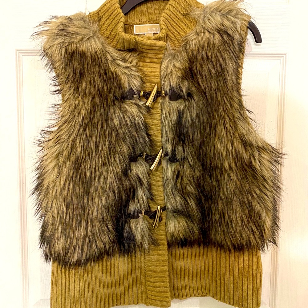 Michael Kors fur vest size XL